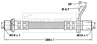 BORG & BECK Pidurivoolik BBH6751